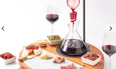 Free Acacia Wood Board Decanter Serving set