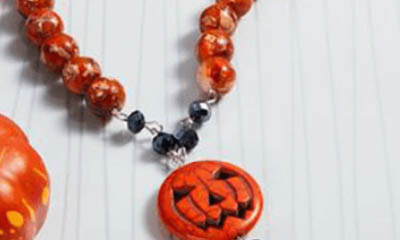Free Beaded Halloween Necklace