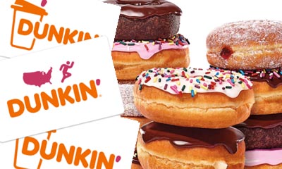 Free $5 Dunkin' Gift Card