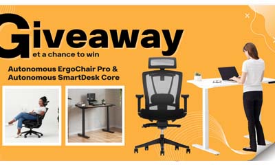Win a Autonomous ErgoChair Pro & SmartDesk Core