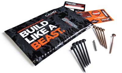 Free CAMO Structural Screws Sample Kit