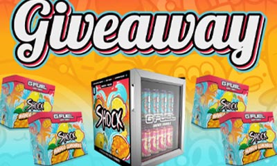 Win a G Fuel Mini Fridge and Shock Collectors Box