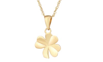 Win a Gold Irish Shamrock Necklace