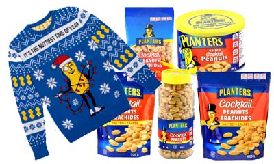 Free Planters Nuts and Festive Merch