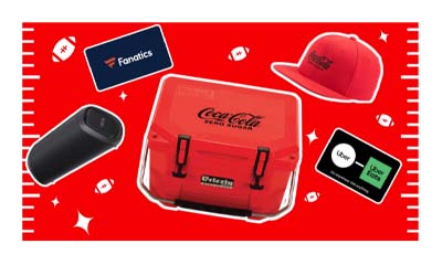 Free Coke Zero Sugar cooler