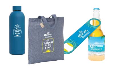 Free Corona Water Bottle, Tote Bag and other merch