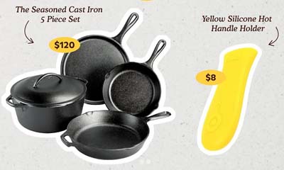 Win a 5-piece Set of Season Cast Iron Cookware