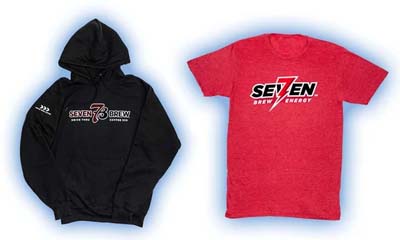 Free 7 Brew Coffee Hoodie and T-Shirt