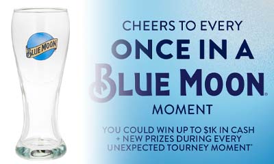 Free Blue Moon Drinking Glass