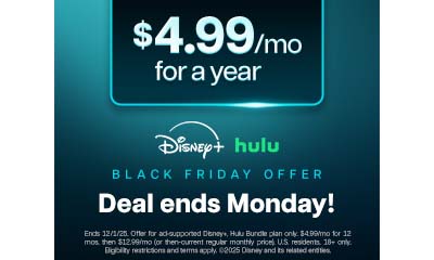 Get Disney+, Hulu Bundle for just $4.99/mo