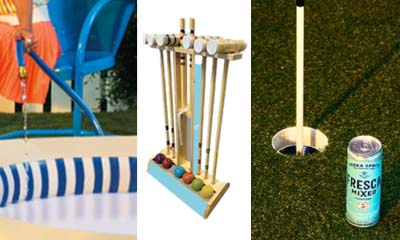 Free Inflatable Pool Croquet Set and Mini Putting Green