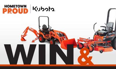 Win a Kubota Riding Mower or a Compact Tractor