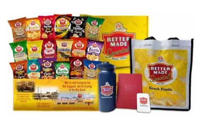 Free Better Made Snack Packs and Merchandise