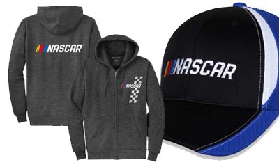 Free Nascar Hoodies, Hats, Diecast Cars and more