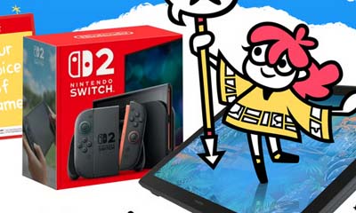 Win a Nintendo Switch 2 or Huion Kamvas 24 Tablet