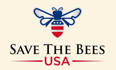 Free Save The Bees USA Sticker