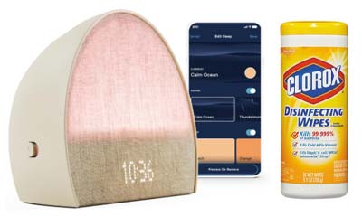 Free Smart Sleep Clock and Clorox Wipes