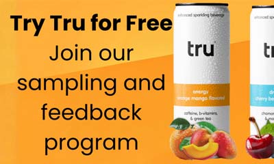 Free 12-Pack of Tru functional Sparkling Seltzer