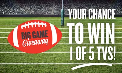 Free TV worth $600 Each