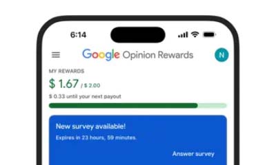 Google Opinion Rewards Pays You For Feedback