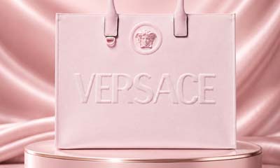 Win the Versace La Medusa Large Canvas Tote